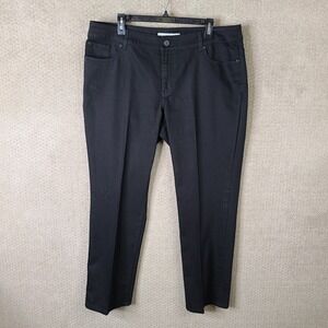 Chicos Jeans Womens 3 Short (US 16) Black Ultimate Fit Slim Leg Mid Rise Denim